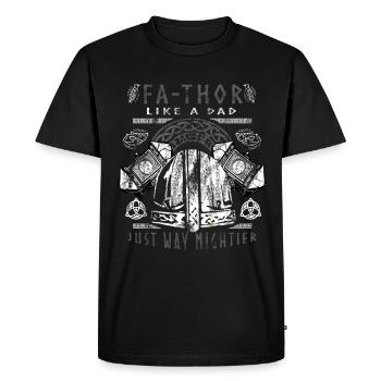 Vathor - Father's Day Father's Day Gift Viking - Men's Premium Organic T-Shirt - black - Front - Nico (187cm)