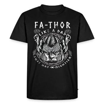 Vathor - Father's Day Father's Day Gift Viking - Men's Premium Organic T-Shirt - black - Front - Nico (187cm)