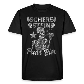 Des ciseaux, de la pierre, une paire, de la bière - la tenue parfaite - T-shirt Premium bio Homme - noir - Devant - Nico (187cm)
