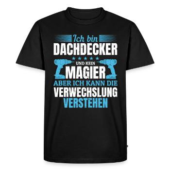 Pas un magicien, mais un maître de son art ! - T-shirt Premium bio Homme - noir - Devant - Nico (187cm)