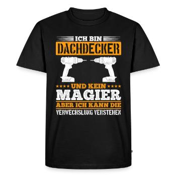 Pas un magicien, mais un maître de son art ! - T-shirt Premium bio Homme - noir - Devant - Nico (187cm)