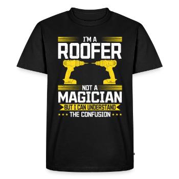 Pas un magicien, mais un maître de son art ! - T-shirt Premium bio Homme - noir - Devant - Nico (187cm)