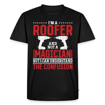Pas un magicien, mais un maître de son art ! - T-shirt Premium bio Homme - noir - Devant - Nico (187cm)