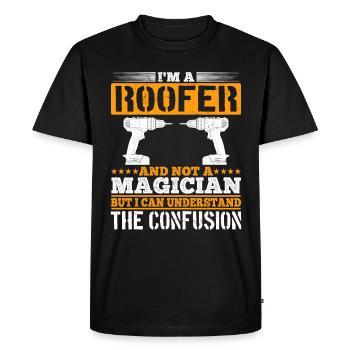 Pas un magicien, mais un maître de son art ! - T-shirt Premium bio Homme - noir - Devant - Nico (187cm)