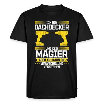 Pas un magicien, mais un maître de son art ! - T-shirt Premium bio Homme - noir - Devant - Nico (187cm)