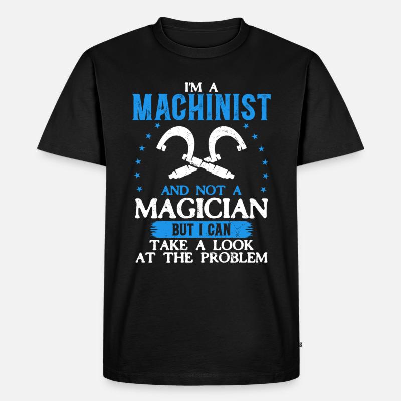 Precision instead of magic - Men's Premium Organic T-Shirt - black
