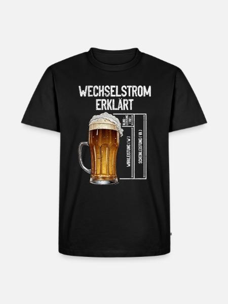 AC Explains Beer Electrician Technology - Men's Premium Organic T-Shirt - black