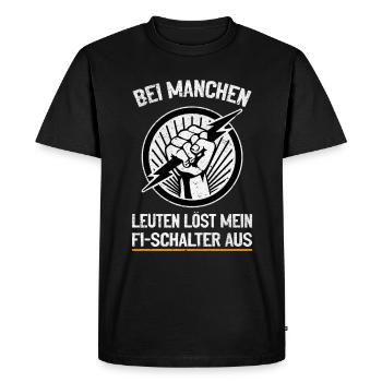 Mon RCD et moi plaisantons avec la tension - T-shirt Premium bio Homme - noir - Devant - Nico (187cm)
