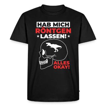 Röntgen Humour noir et style macabre - T-shirt Premium bio Homme - noir - Devant - Nico (187cm)
