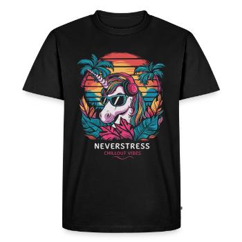Design Chillout Vibes : décontracté et élégant - T-shirt Premium bio Homme - noir - Devant - Nico (187cm)