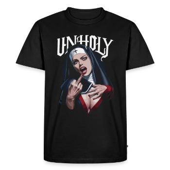 Provocateur et expressif – mode rebelle - T-shirt Premium bio Homme - noir - Devant - Nico (187cm)
