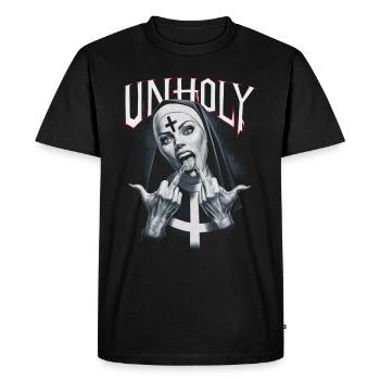Provocateur et expressif – mode rebelle - T-shirt Premium bio Homme - noir - Devant - Nico (187cm)
