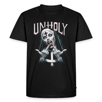 Provocateur et expressif – mode rebelle - T-shirt Premium bio Homme - noir - Devant - Nico (187cm)