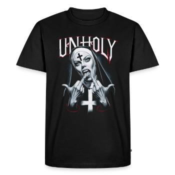 Provocateur et expressif – mode rebelle - T-shirt Premium bio Homme - noir - Devant - Nico (187cm)