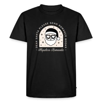 Christmas romance books dark aesthetic - Men's Premium Organic T-Shirt - black - Front - Nico (187cm)