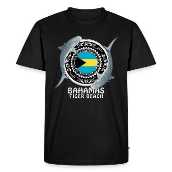 Tiger Beach, Bahamas - T-shirt Premium bio Homme - noir - Devant - Nico (187cm)