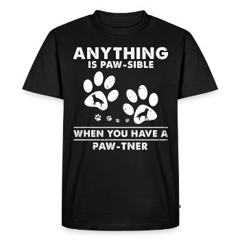 Militaire Design Chien de police Berger allemand - T-shirt Premium bio Homme - noir - Devant - Nico (187cm)