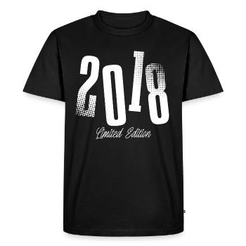 2018 Année de naissance Anniversaire Année de naissance - T-shirt Premium bio Homme - noir - Devant - Nico (187cm)