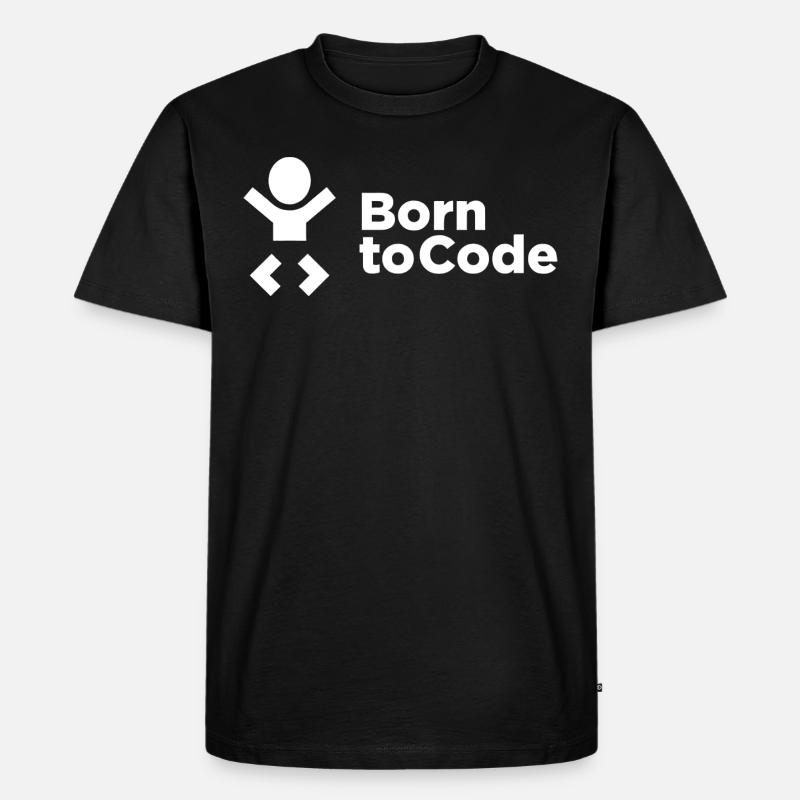 Born to Code - Männer Premium Bio T-Shirt - Schwarz