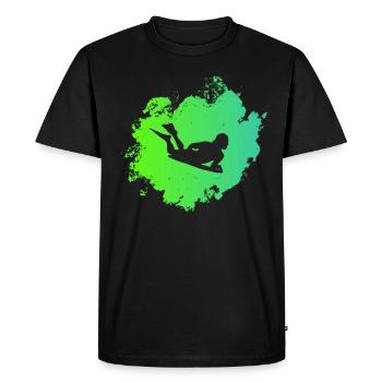 Bodyboarder - Men's Premium Organic T-Shirt - black - Front - Nico (187cm)