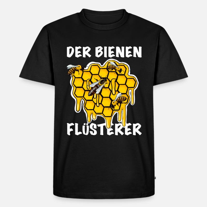 Imker der Bienen Flüsterer - Männer Premium Bio T-Shirt - Schwarz