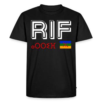 Rif Amazigh Maroc - T-shirt Premium bio Homme - noir - Devant - Nico (187cm)