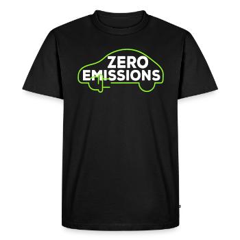 Electric Car Zero Emissions Electric Electric Car - Men's Premium Organic T-Shirt - black - Front - Nico (187cm)