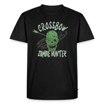 Arbalète tir zombies chasseurs de zombies - T-shirt Premium bio Homme - noir - Devant - Nico (187cm)