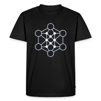 DeFi Finance Décentralisée Blockchain BTC Crypto - T-shirt Premium bio Homme - noir - Devant - Nico (187cm)