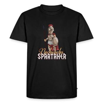 Spartan Warrior Boy - Progéniture Spartans - T-shirt Premium bio Homme - noir - Devant - Nico (187cm)