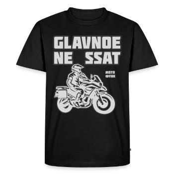 Glavnoe ne ssat, Enduro 2 - T-shirt Premium bio Homme - noir - Devant - Nico (187cm)