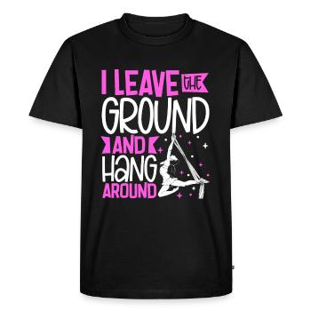 Je quitte le sol - Aerial Silk - T-shirt Premium bio Homme - noir - Devant - Nico (187cm)