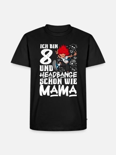 I'm 8 - Girl Rocker - Men's Premium Organic T-Shirt - black