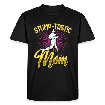 Best mom with prosthetic leg - Men's Premium Organic T-Shirt - black - Front - Nico (187cm)