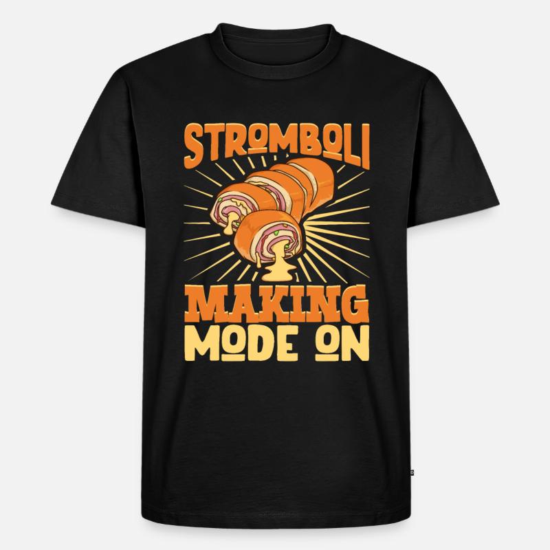 Stromboli Making Mode On - Stromboli - Männer Premium Bio T-Shirt - Schwarz