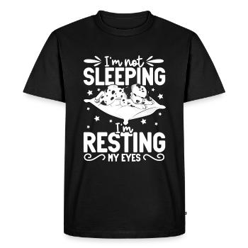 I don't sleep - Dalmatians - Men's Premium Organic T-Shirt - black - Front - Nico (187cm)