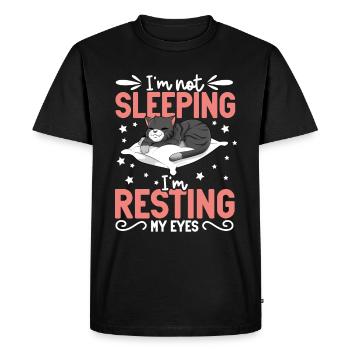 I don't sleep - cat - Men's Premium Organic T-Shirt - black - Front - Nico (187cm)