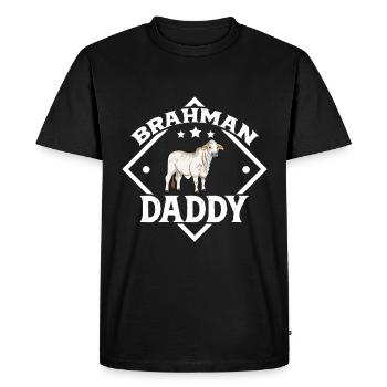 Brahman Daddy - Brahman Beef - T-shirt Premium bio Homme - noir - Devant - Nico (187cm)