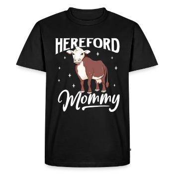 Hereford Mommy - Boeuf Hereford - T-shirt Premium bio Homme - noir - Devant - Nico (187cm)