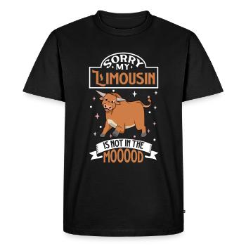 Pas d’humeur - Limousin - T-shirt Premium bio Homme - noir - Devant - Nico (187cm)