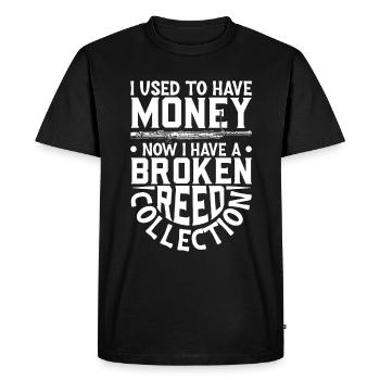 J’ai une collection de roseaux - basson - T-shirt Premium bio Homme - noir - Devant - Nico (187cm)