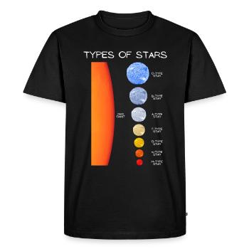 Classification des étoiles - T-shirt Premium bio Homme - noir - Devant - Nico (187cm)