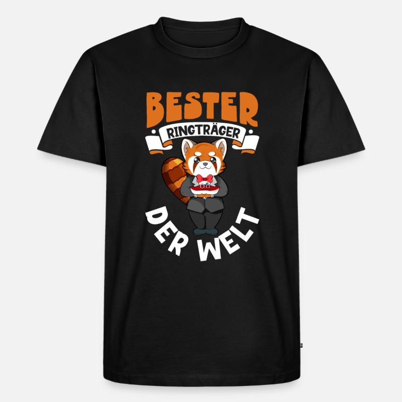 Bester Ringträger der Welt - Männer Premium Bio T-Shirt - Schwarz