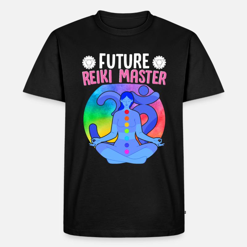Future Reiki Master Japan Heilkunst - Männer Premium Bio T-Shirt - Schwarz
