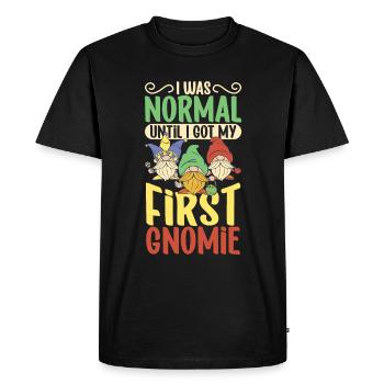 J’étais normal jusqu’au premier gnome - nain de jardin - T-shirt Premium bio Homme - noir - Devant - Nico (187cm)