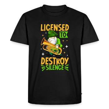 License to make noise - Euphonium - Men's Premium Organic T-Shirt - black - Front - Nico (187cm)
