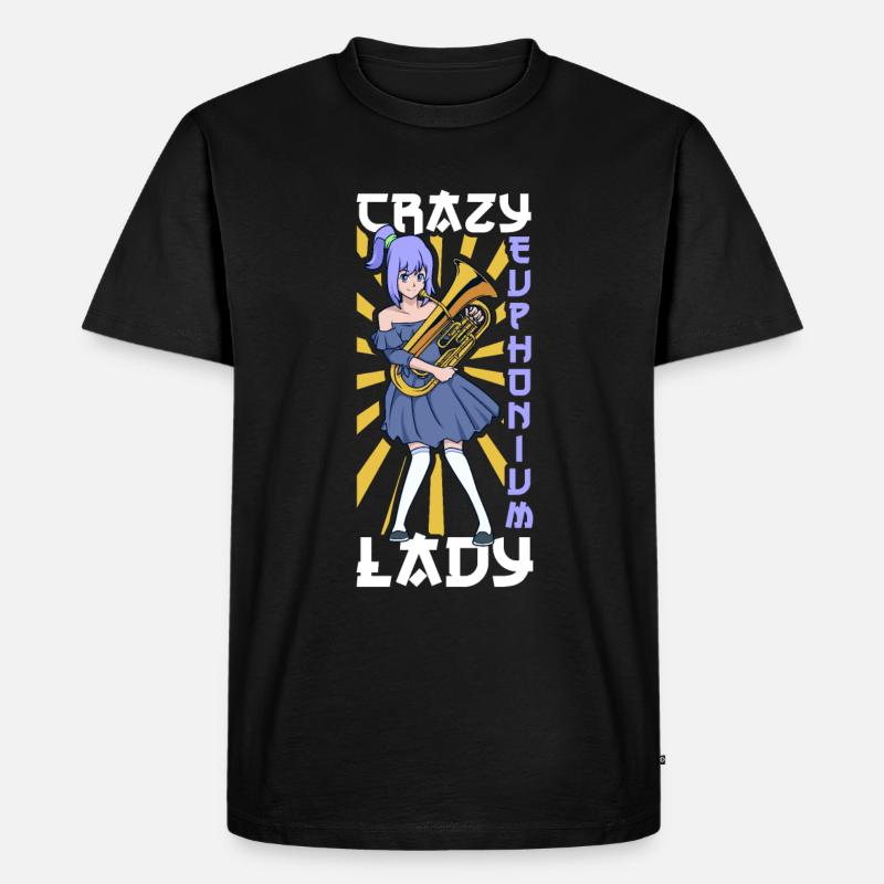 Crazy Euphonium Lady - Euphonium - T-shirt Premium bio Homme - noir