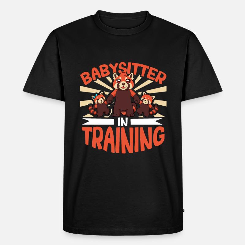 Babysitter in training - Babysitter - Männer Premium Bio T-Shirt - Schwarz