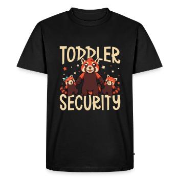 Gardien de tout-petits - Baby-sitter - T-shirt Premium bio Homme - noir - Devant - Nico (187cm)