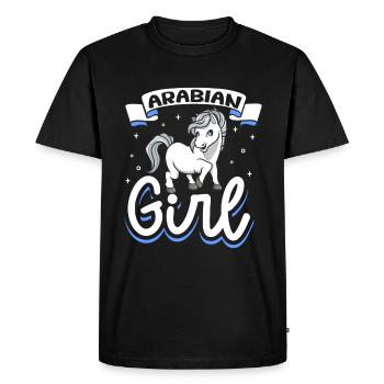 Arabian Girl - Men's Premium Organic T-Shirt - black - Front - Nico (187cm)
